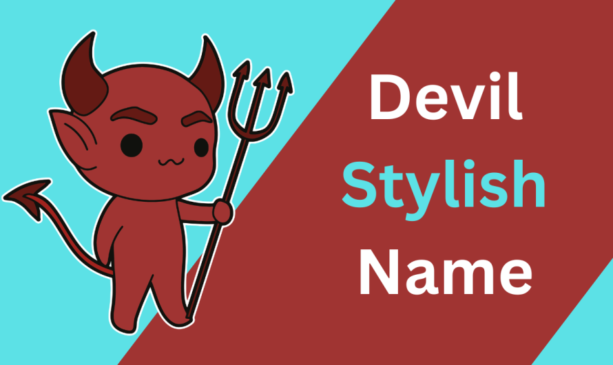 [5000+] Devil stylish name for Game and Social Media
